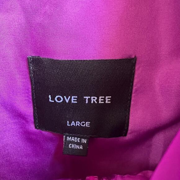 NEW Love Tree Magenta Purple Cropped Puffer Vest - Picture 7 of 8